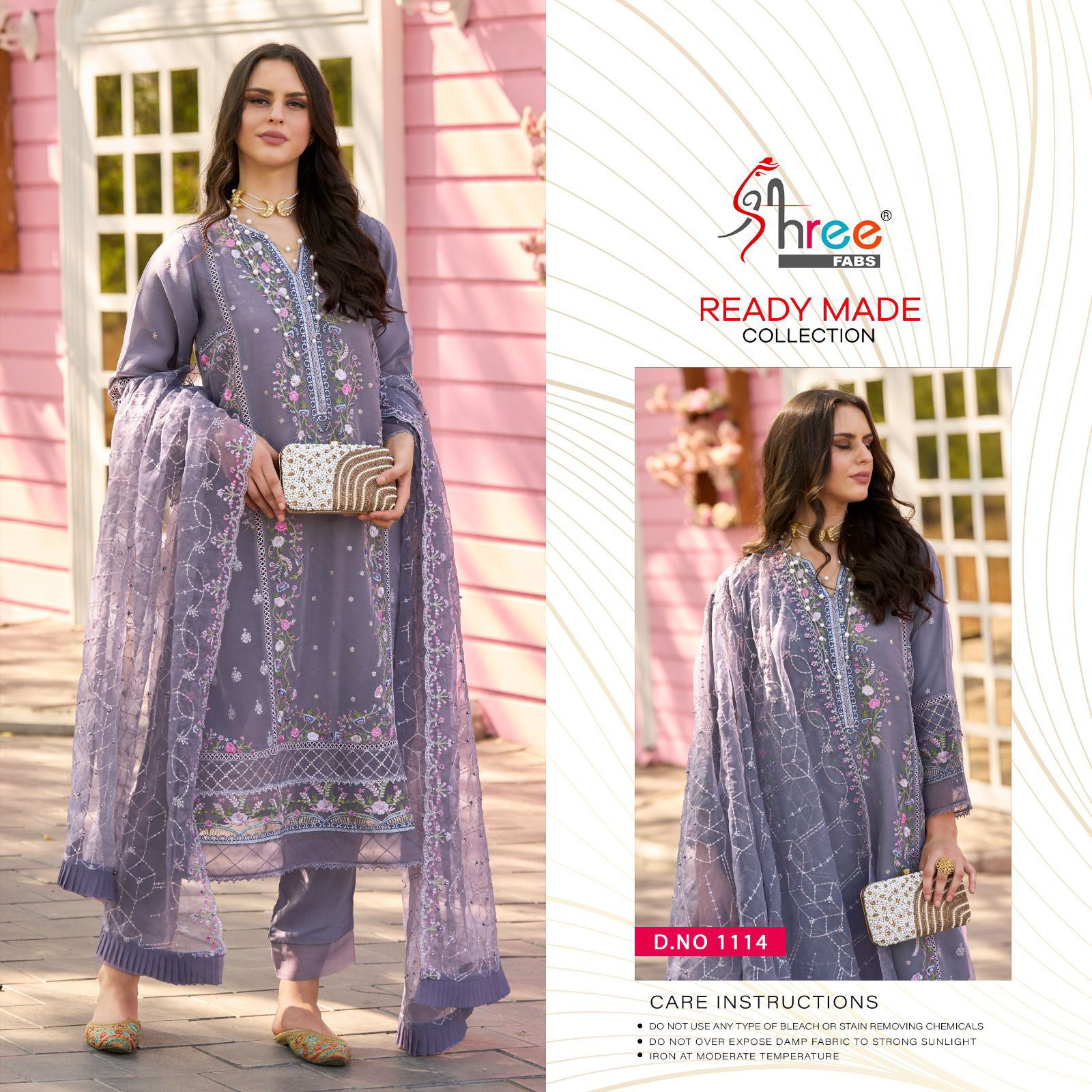 Shree R 1114 Readymade Pakistani Designer Suits Collection
